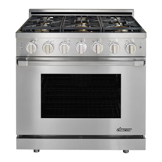 DACOR HGPR36S INSTALLATION INSTRUCTIONS MANUAL Pdf Download ManualsLib