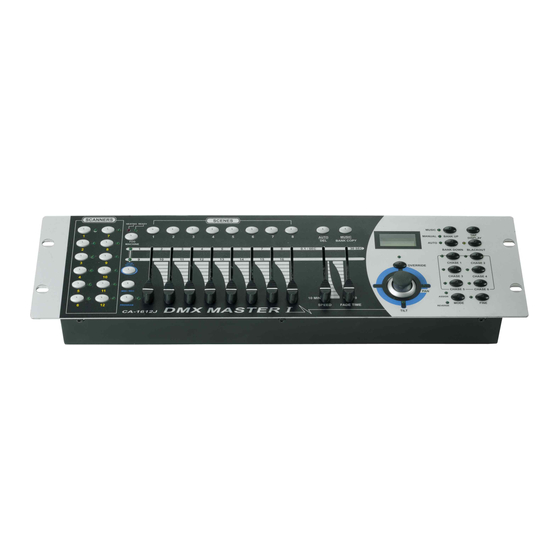 ACME DMX MASTER I CONTROLLER USER MANUAL | ManualsLib