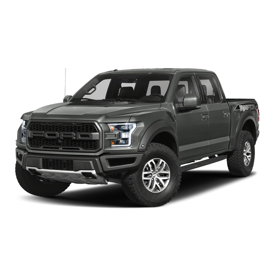 FORD F-150 RAPTOR 2018 TRUCK OWNER'S MANUAL SUPPLEMENT | ManualsLib