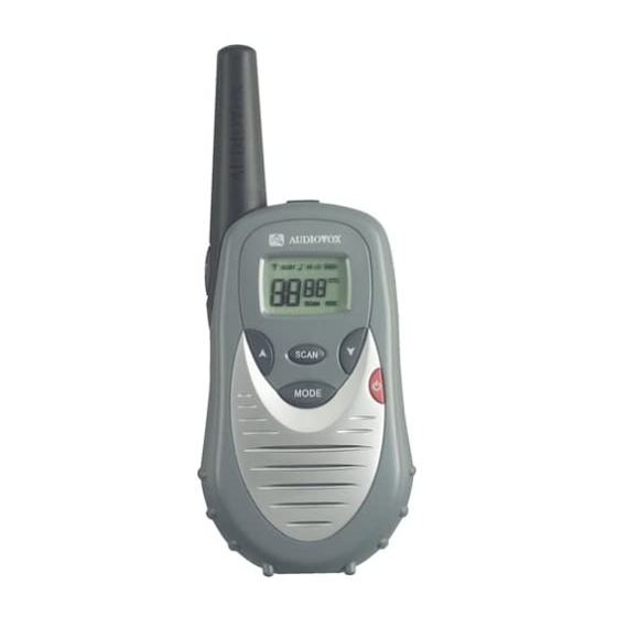 AUDIOVOX GMRS7001 TWOWAY RADIO OWNER'S MANUAL ManualsLib