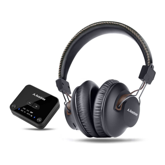 Avantree ht280 wireless online headphones manual