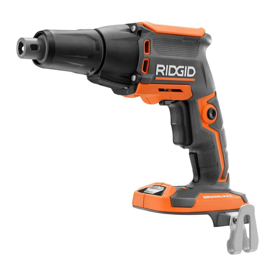 RIDGID R86630 POWER SCREWDRIVER OPERATOR'S MANUAL ManualsLib