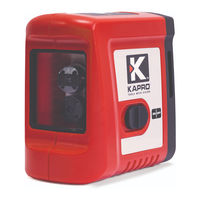 Kapro Prolaser 862 Maintenance Manual