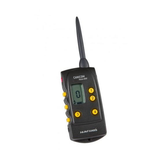 Num'axes Canicom 800 User Manual