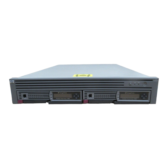 HP StorageWorks Modular Smart Array 1000 cs User Manual