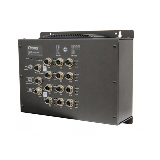 ORiNG TGPS-9084GT-M12X-BP2-24V Quick Installation Manual
