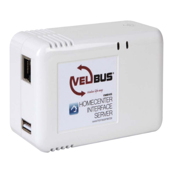 Velbus Home center VMBHIS Installation Manual