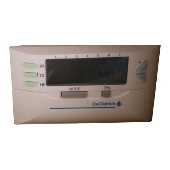DeDietrich FM161 Installation Instructions Manual