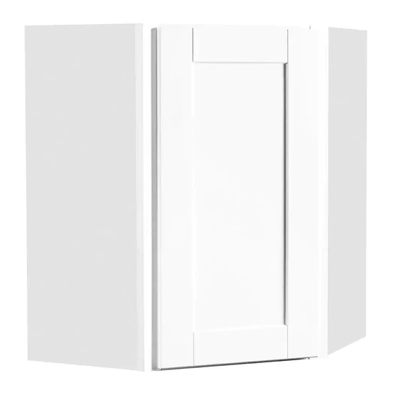 HAMPTONBAY CORNER WALL CABINET 1000 000 000 Series Use And Care Manual