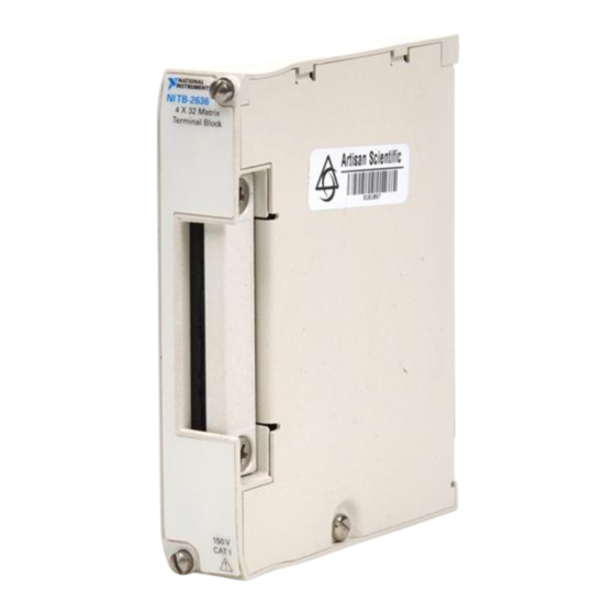 National Instruments NI TB-2636 Installation Instructions Manual