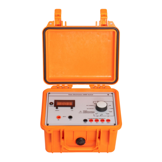 Time Electronics InsCal 5068 User Manual