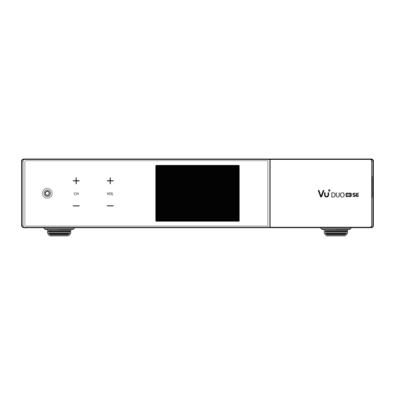 Antenex Vu+ DUO 4K SE Easy Setup Manual
