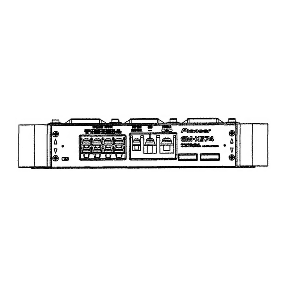 Pioneer GM-X574 XR/UC Service Manual
