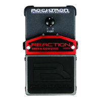 Rocktron Reaction Super Booster Instruction Manual
