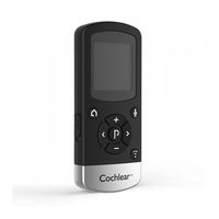 Cochlear Baha remote control 2 Quick Manual