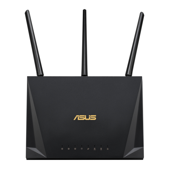 ASUS RT-AC2600 NETWORK ROUTER QUICK START MANUAL | ManualsLib