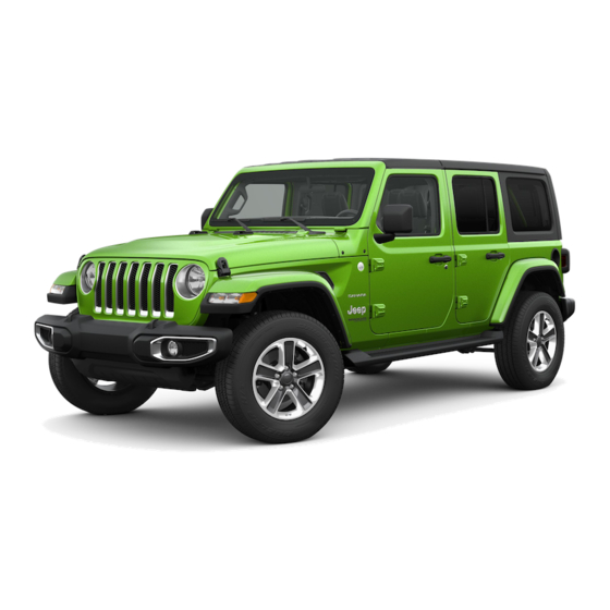 JEEP 2019 NEW WRANGLER AUTOMOBILE USER MANUAL | ManualsLib