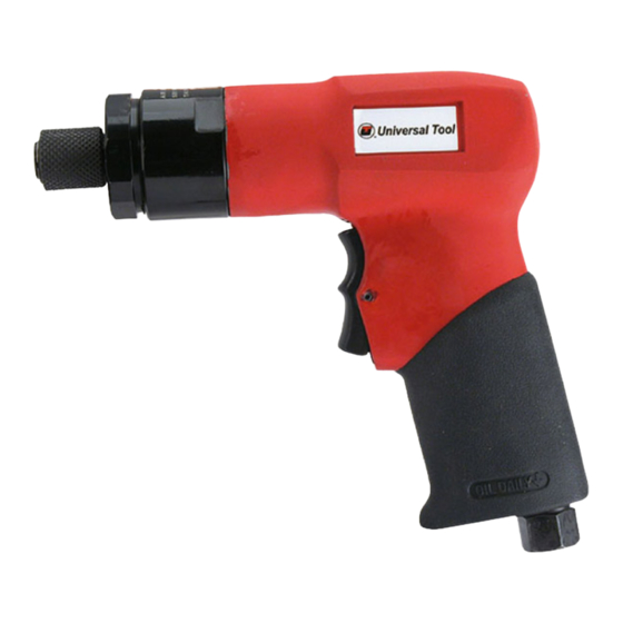 UNIVERSAL TOOL UT8968 POWER SCREWDRIVER OPERATING INSTRUCTIONS | ManualsLib