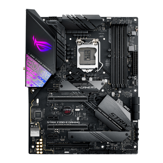 Asus ROG STRIX Z390-E GAMING Manual