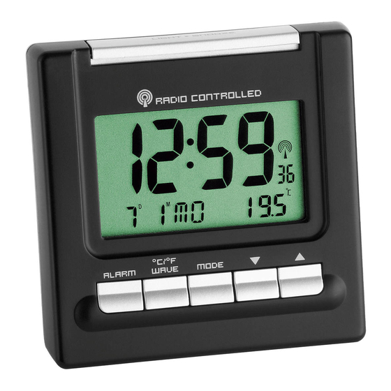 TFA 98.1087 CLOCK OPERATING INSTRUCTIONS MANUAL ManualsLib