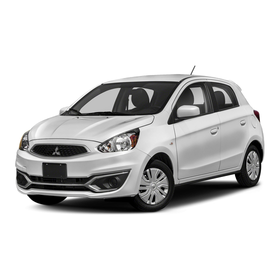 Mitsubishi MIrage 2019 Owner's Handbook Manual