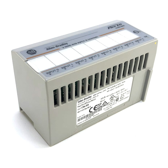 ALLENBRADLEY FLEX I/O 1794IR8 I/O SYSTEM INSTALLATION INSTRUCTIONS