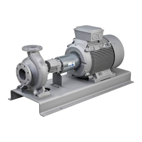 KSB ETANORM SYT WATER PUMP INSTALLATION & OPERATING MANUAL ManualsLib
