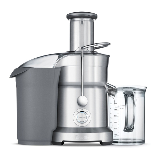 BREVILLE JUICE FOUNTAIN DUO JUICER INSTRUCTION BOOK ManualsLib