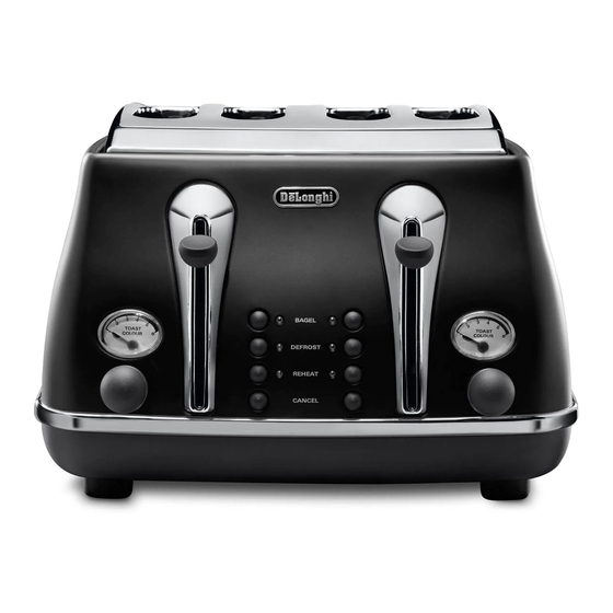 DELONGHI CTO SERIES TOASTER INSTRUCTIONS FOR USE MANUAL ManualsLib