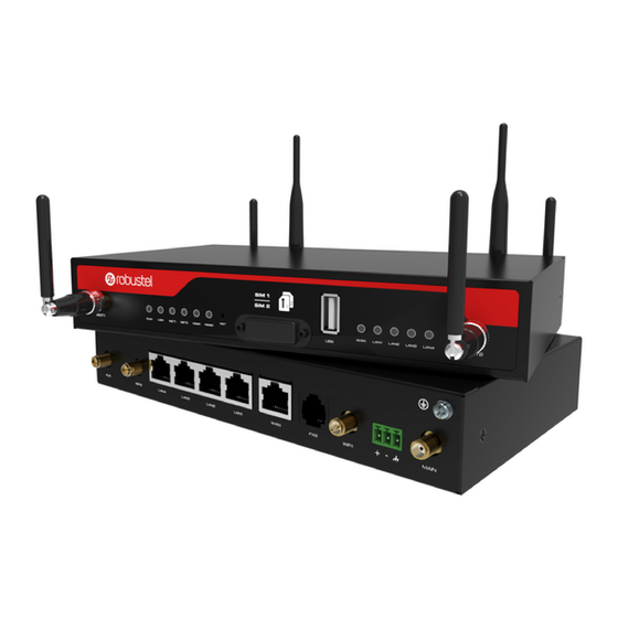 Robustel R Ent Network Router Installation And Configuration Quick