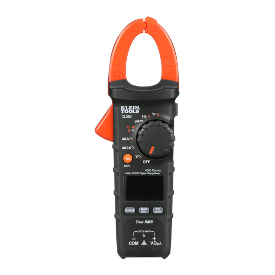 KLEIN TOOLS CL380 INSTRUCTION MANUAL Pdf Download ManualsLib