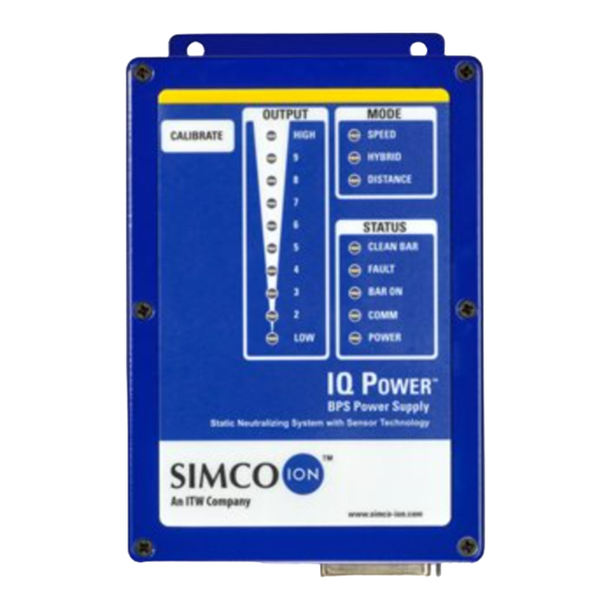 ITW Simco Ion IQ Power Nozzle Installation And Operating Instructions Manual