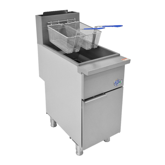 User Manuals: KFE KF-F3-NG Tube Deep Fryer