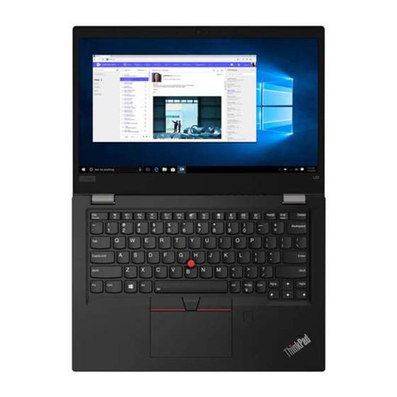 Lenovo ThinkPad L13 Gen 3 User Manual