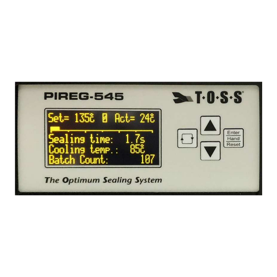 Toss PIREG 545 Operator's Manual