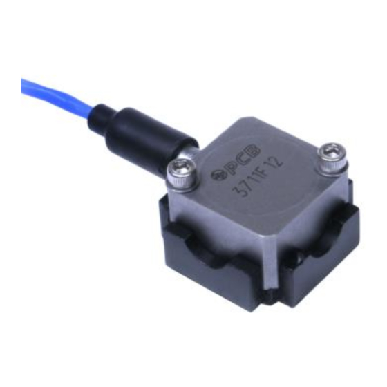 PCB Piezotronics 3711F1210G Installation And Operating Manual