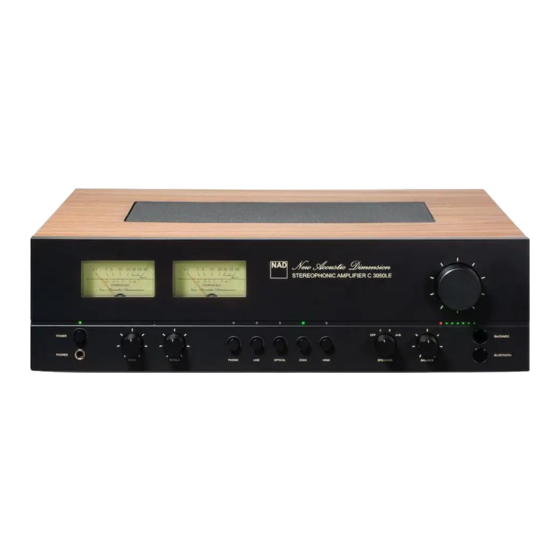 NAD C 3050 Quick Setup Manual