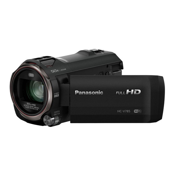 Panasonic HC-V785 Basic Operating Instructions Manual