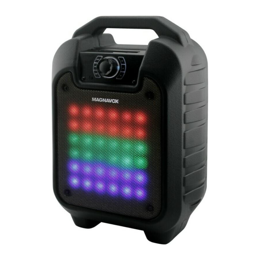 Magnavox MMA3683n - Portable Speaker with Changing Lights and Bluetooth Wireless Technology Manual