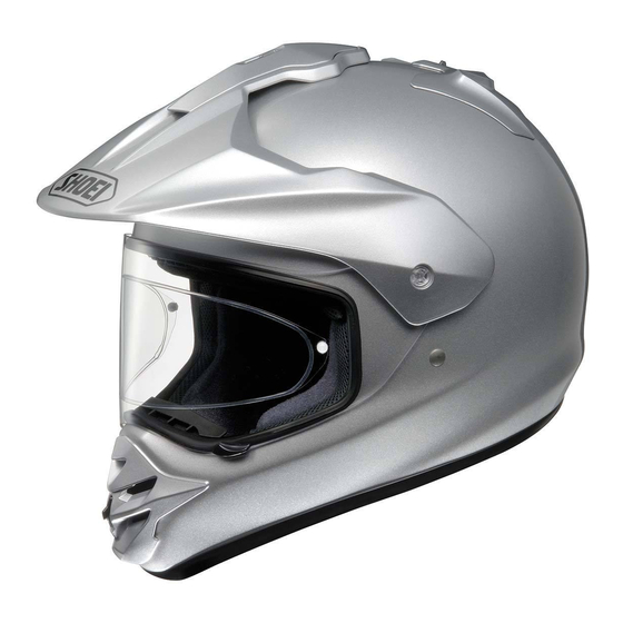 SHOEI HORNET DS Instructions For Use Manual