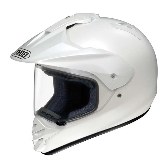 SHOEI HORNET-DS Instructions For Use Manual