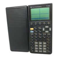 Texas Instruments TI-85 Manual Book