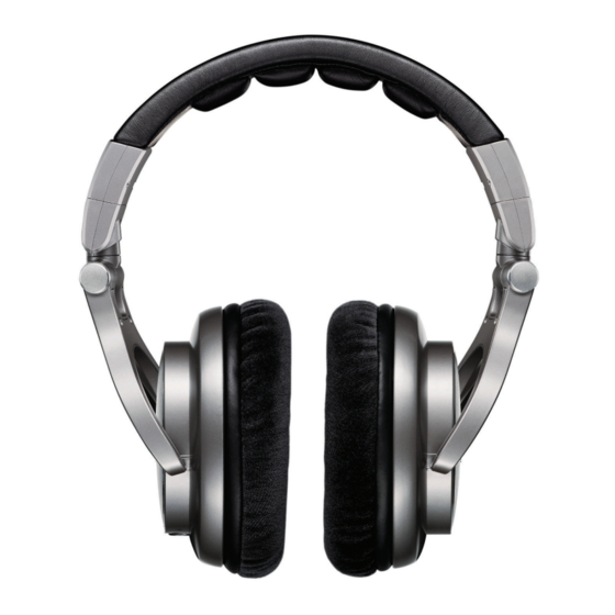 Shure SRH940 Manual