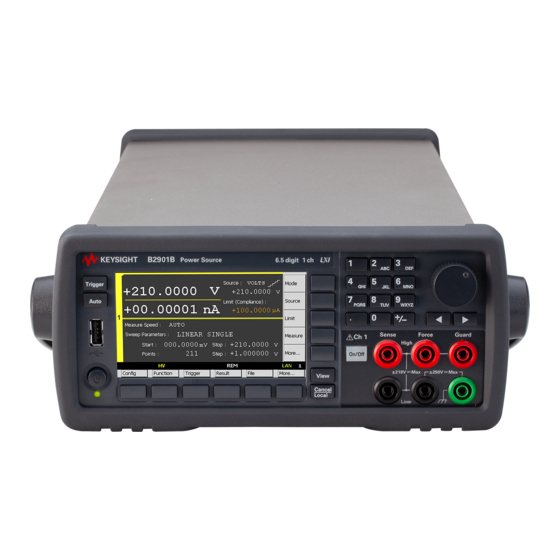KEYSIGHT TECHNOLOGIES B2900 SERIES USER MANUAL Pdf Download ManualsLib