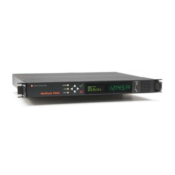 SPECTRACOM NETCLOCK 9400 SERIES USER REFERENCE MANUAL Pdf Download ...