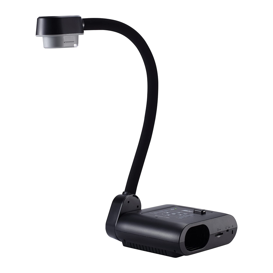 AVER INFORMATION INC. AVERVISION F17HD DOCUMENT CAMERA QUICK MANUAL ...