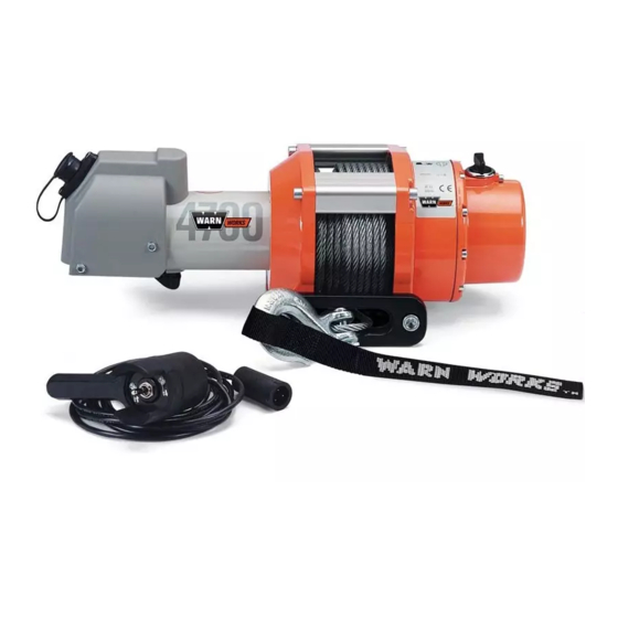 WARN WORKS 4700 WINCH USER MANUAL ManualsLib