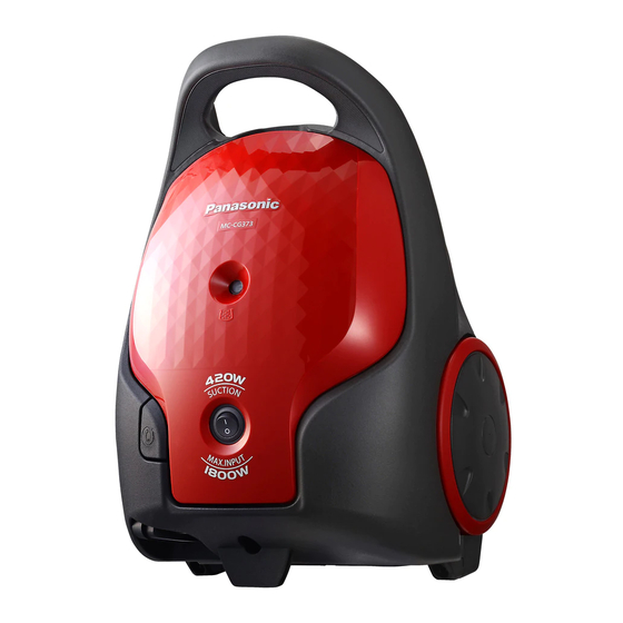 PANASONIC MCCG373 VACUUM CLEANER OPERATING INSTRUCTIONS MANUAL