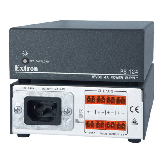 Extron electronics PS 124 Installation Manual