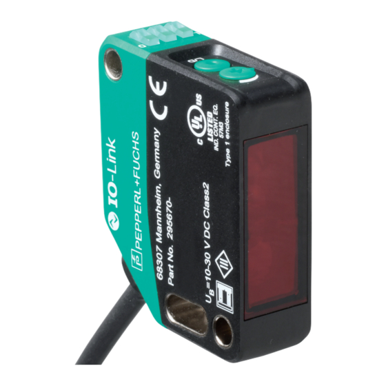 Pepperl+Fuchs OBR15M-R200-2EP-IO-0,3M-V1 Manual